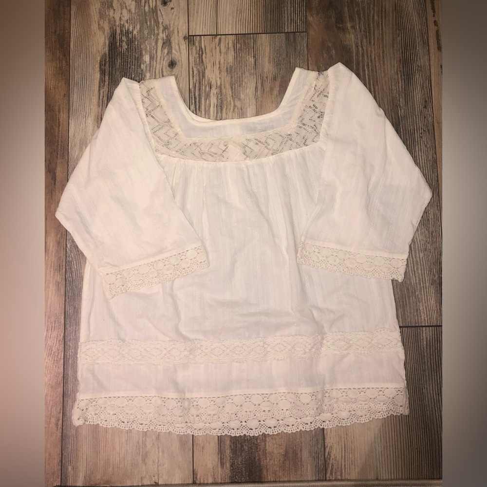 Jak and Peppar girls shirt, off white